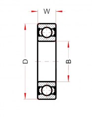 Подшипник Высокотемпературные подшипники Высокотемпературный подшипник 6005 BHTS ZZ C4 200° BECO по выгодным ценам Новокузнецк